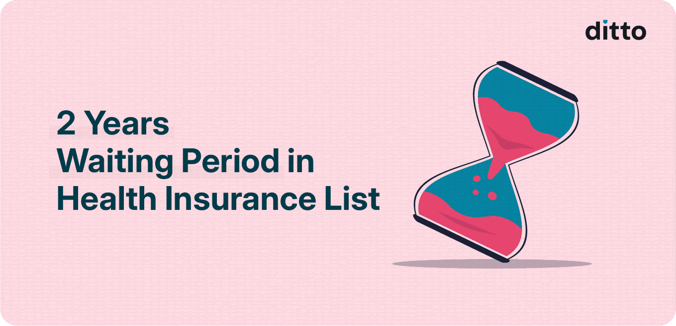 2 Years Waiting Period in Health Insurance List