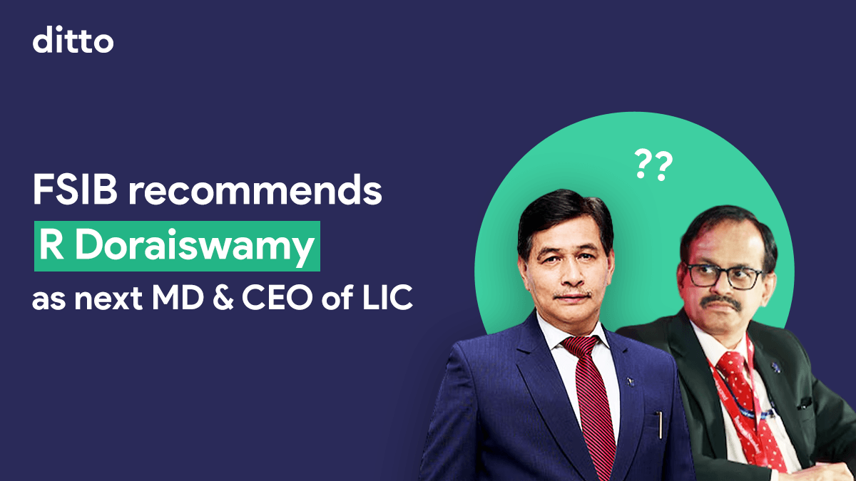 LIC News Update: R Doraiswamy Recommended as Next MD & CEO